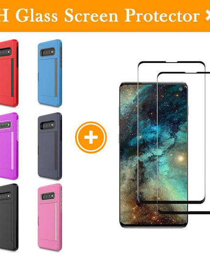 Armor Protective Card Holder Case for Samsung S10 Plus - Libiyi