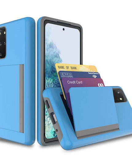 Armor Protective Card Holder Case for Samsung S20 Plus With 2-Pack Screen Protectors - Libiyi