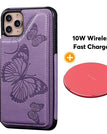 Purple / For iPhone 11Pro / With Wireless Charger