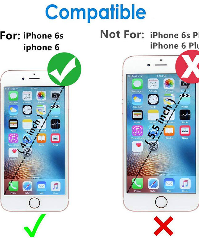 New Luxury Embossing Wallet Cover For iPhone 6/6S-Fast Delivery - Libiyi