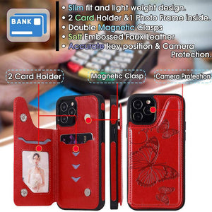 New Luxury Embossing Wallet Cover For iPhone 12 Mini-Fast Delivery - Libiyi