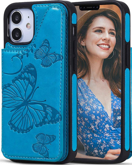 New Luxury Embossing Wallet Cover For iPhone 12 Mini-Fast Delivery - Libiyi