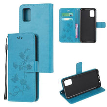 Laden Sie das Bild in den Galerie-Viewer, Imprint Butterfly Flower Leather Mobile Phone Case for Samsung - Libiyi