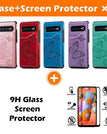 Vermelho / Samsung S10 Plus / Com protetores de tela de 2 pacotes