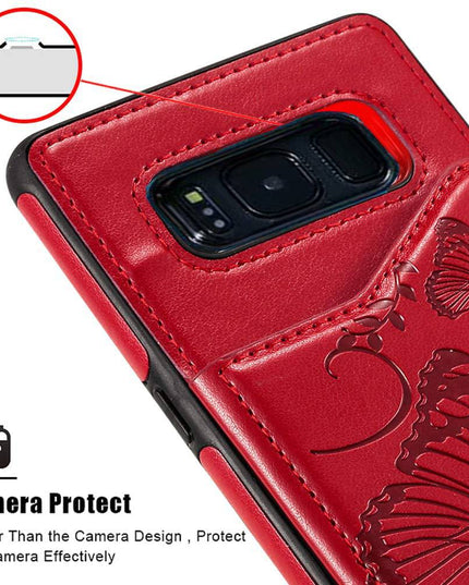 New Luxury Embossing Wallet Cover For SAMSUNG  S8-Fast Delivery - Libiyi