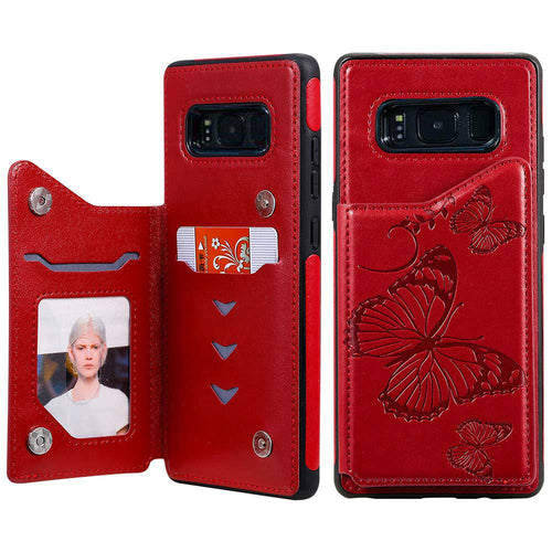 New Luxury Embossing Wallet Cover For SAMSUNG  S8 Plus-Fast Delivery - Libiyi