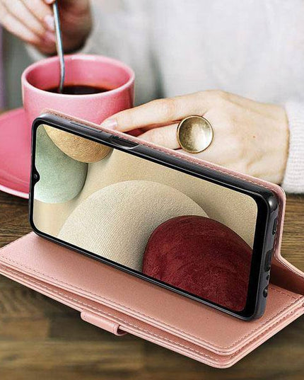 Bling Wallet Case with Wrist Strap for Samsung A12 - Libiyi