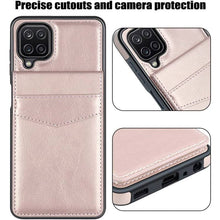 Laden Sie das Bild in den Galerie-Viewer, Dual Layer Lightweight Leather Wallet Case for Samsung Galaxy A12 - Libiyi