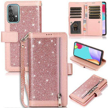 Load image into Gallery viewer, Bling Wallet Case with Wrist Strap for Samsung A52(4G/5G) - Libiyi