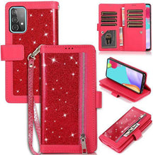 Load image into Gallery viewer, Bling Wallet Case with Wrist Strap for Samsung A52(4G/5G) - Libiyi