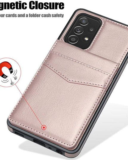 Dual Layer Lightweight Leather Wallet Case for Samsung Galaxy A52 - Libiyi
