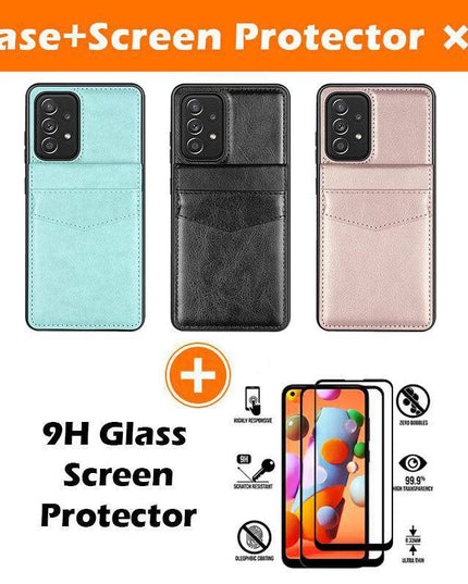 Dual Layer Lightweight Leather Wallet Case for Samsung Galaxy A52 - Libiyi