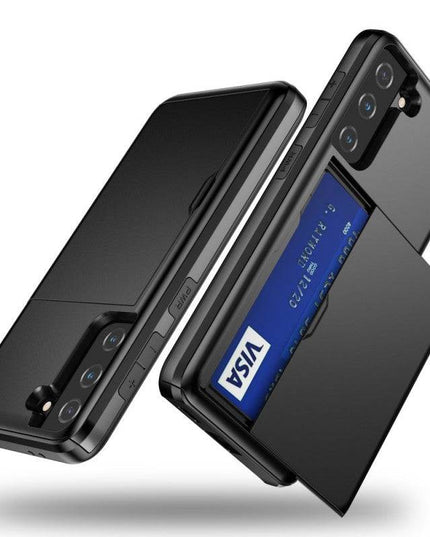 Rigide Flashy Porte-cartes Case For Samsung Galaxy S21(5G) - Libiyi