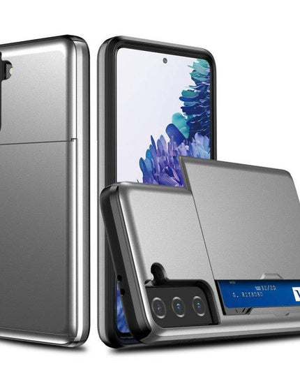 Rigide Flashy Porte-cartes Case For Samsung Galaxy S21(5G) - Libiyi