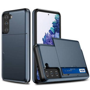 Rigide Flashy Porte-cartes Case For Samsung Galaxy S21(5G) - Libiyi