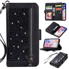 Load image into Gallery viewer, Bling Wallet Case with Wrist Strap for iPhone 12 Series - Libiyi