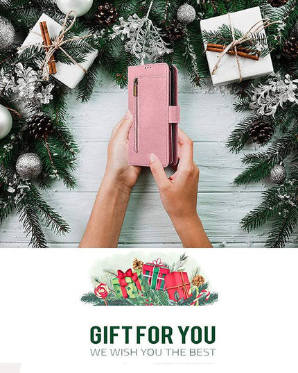 Detachable Flip Folio Zipper Purse Phone Case for Samsung Note 20 Series - Libiyi