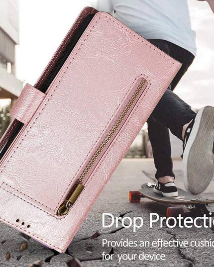 Detachable Flip Folio Zipper Purse Phone Case for Samsung Note 20 Series - Libiyi