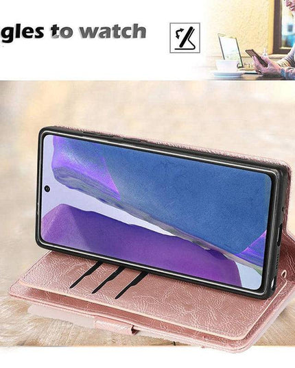 Detachable Flip Folio Zipper Purse Phone Case for Samsung Note 20 Series - Libiyi