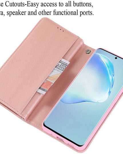 Samsung Note 20 Series Bling Wallet Case with Wrist Strap - Libiyi