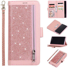 Load image into Gallery viewer, Samsung Note 20 Series Bling Wallet Case with Wrist Strap - Libiyi