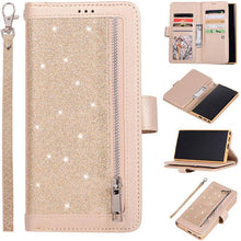 Load image into Gallery viewer, Samsung Note 20 Series Bling Wallet Case with Wrist Strap - Libiyi