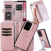 Load image into Gallery viewer, Detachable Flip Folio Zipper Purse Phone Case for Samsung S20 Series - Libiyi