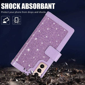 Bling Wallet Leather Case for Samsung S21 - Libiyi