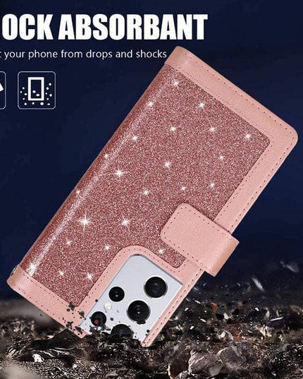 Bling Wallet Leather Case for Samsung S21 Plus - Libiyi