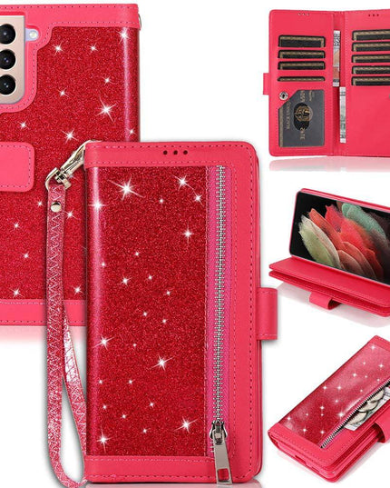 Bling Wallet Leather Case for Samsung S21 Plus - Libiyi
