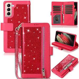 Bling Wallet Leather Case for Samsung S21 Plus - Libiyi