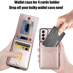 Dual Layer Lightweight Leather Wallet Case for Samsung Galaxy S21 Plus - Libiyi