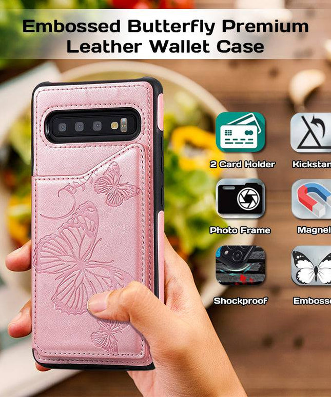 Luxury Embossing Wallet Cover For SAMSUNG S10 Plus - Libiyi