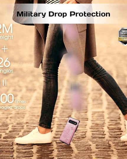 New Luxury Embossing Wallet Cover For SAMSUNG S10 Plus - Libiyi