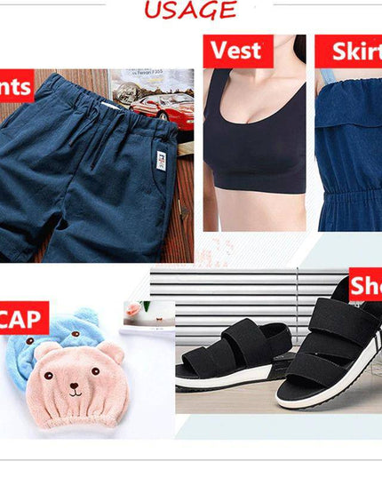 1/6 Inch(4mm)Flat Braided Elastic Cord/White Elastic Band (50 yards) - Libiyi