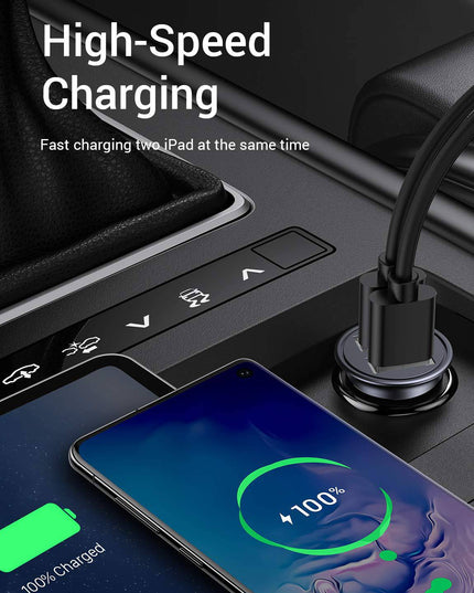 Quick Charge 3.0 All Metal Dual USB Port Fast Car Charger - Libiyi