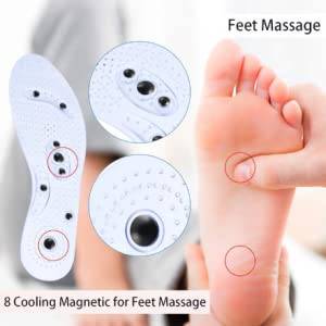 Insoles for Women & Men Cuttable Acupressure Magnetic Massage - Libiyi