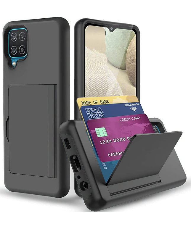 Armor Protective Card Holder Case for Samsung A12 - Libiyi