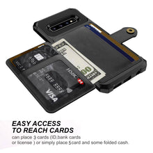 Laden Sie das Bild in den Galerie-Viewer, Phone Bags - Leather Flip Wallet Photo Holder Hard Back Cover For Samsung - Libiyi
