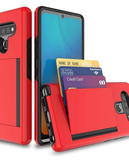Armor Protective Card Holder Case for LG Stylo 6 - Libiyi