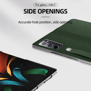 First Cowhide Layer Case for Samsung Galaxy Z Fold 3 5G - Libiyi