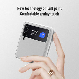 Fluffy paint-Rock Sand Full Shell Case for Samsung Galaxy Z Flip 3 5G - Libiyi