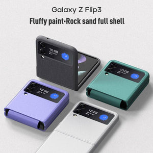 Fluffy paint-Rock Sand Full Shell Case for Samsung Galaxy Z Flip 3 5G - Libiyi