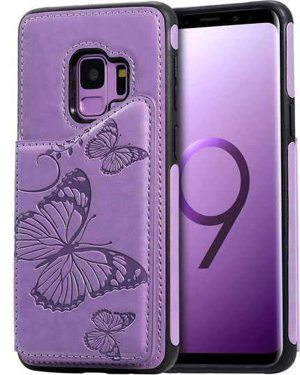 New Luxury Embossing Wallet Cover For SAMSUNG S9-Fast Delivery - Libiyi