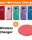 Red / For Samsung S9 / Case+Wireless Charger