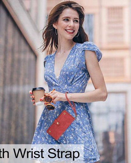 Leather Crossbody Shockproof Wallet Phone Case for Samsung S21 - Libiyi