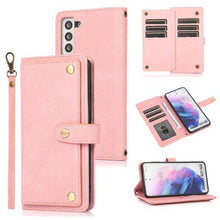 Load image into Gallery viewer, Leather Crossbody Shockproof Wallet Phone Case for Samsung S21 - Libiyi