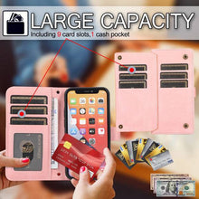 Laden Sie das Bild in den Galerie-Viewer, Leather Crossbody Shockproof Wallet Phone Case for iPhone 13 Series - Libiyi
