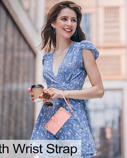 Leather Crossbody Shockproof Wallet Phone Case for iPhone 13 Series - Libiyi