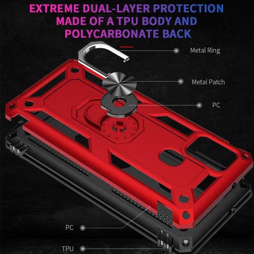 Luxury Armor Ring Bracket Phone Case For Samsung A21S-Fast Delivery - Keilini